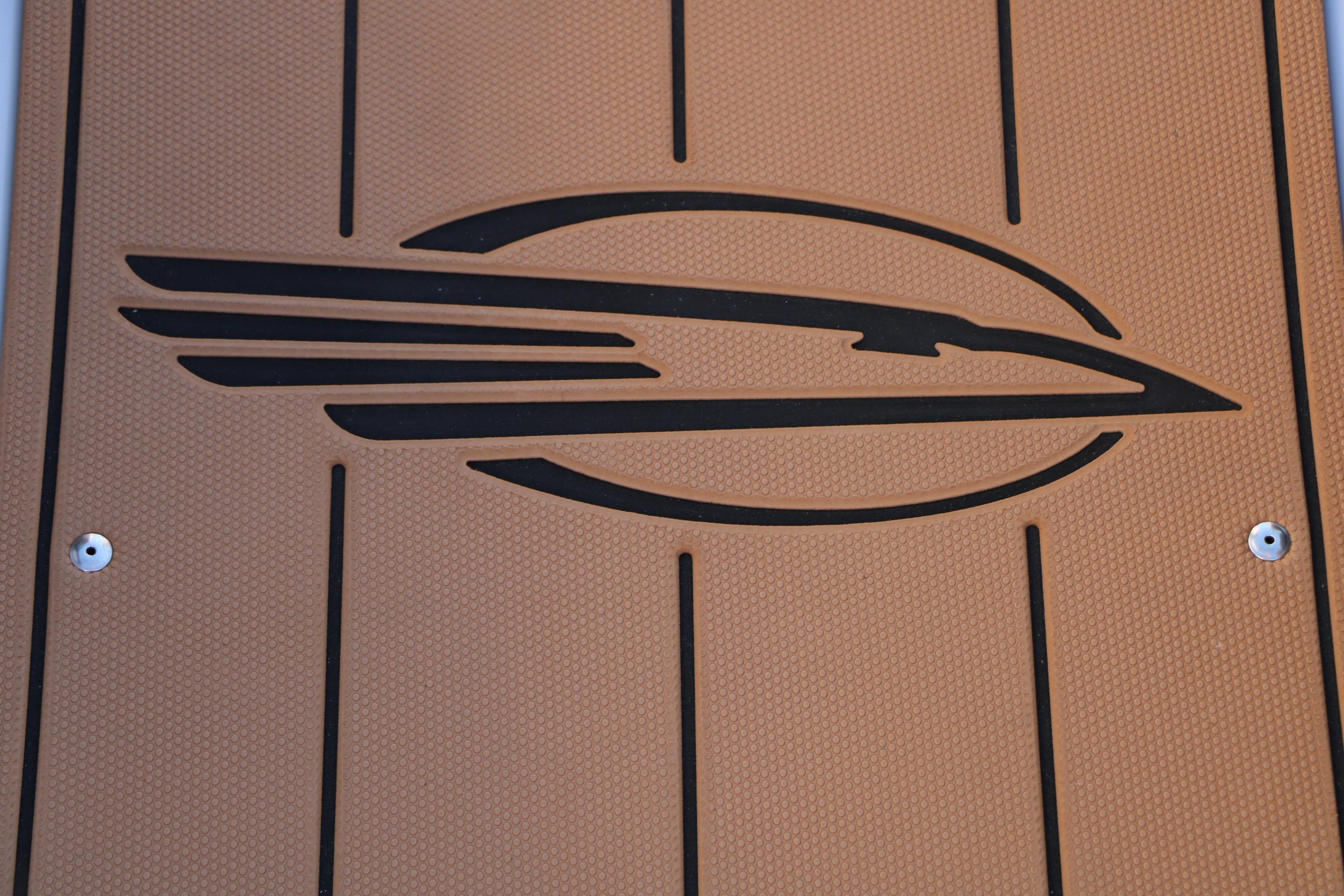 2026 Chaparral 247 SSX boat deck with sleek logo design.