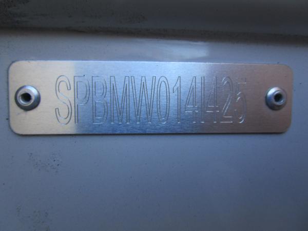 2025 Sea Pro 292 Offshore boat identification plate with serial number.