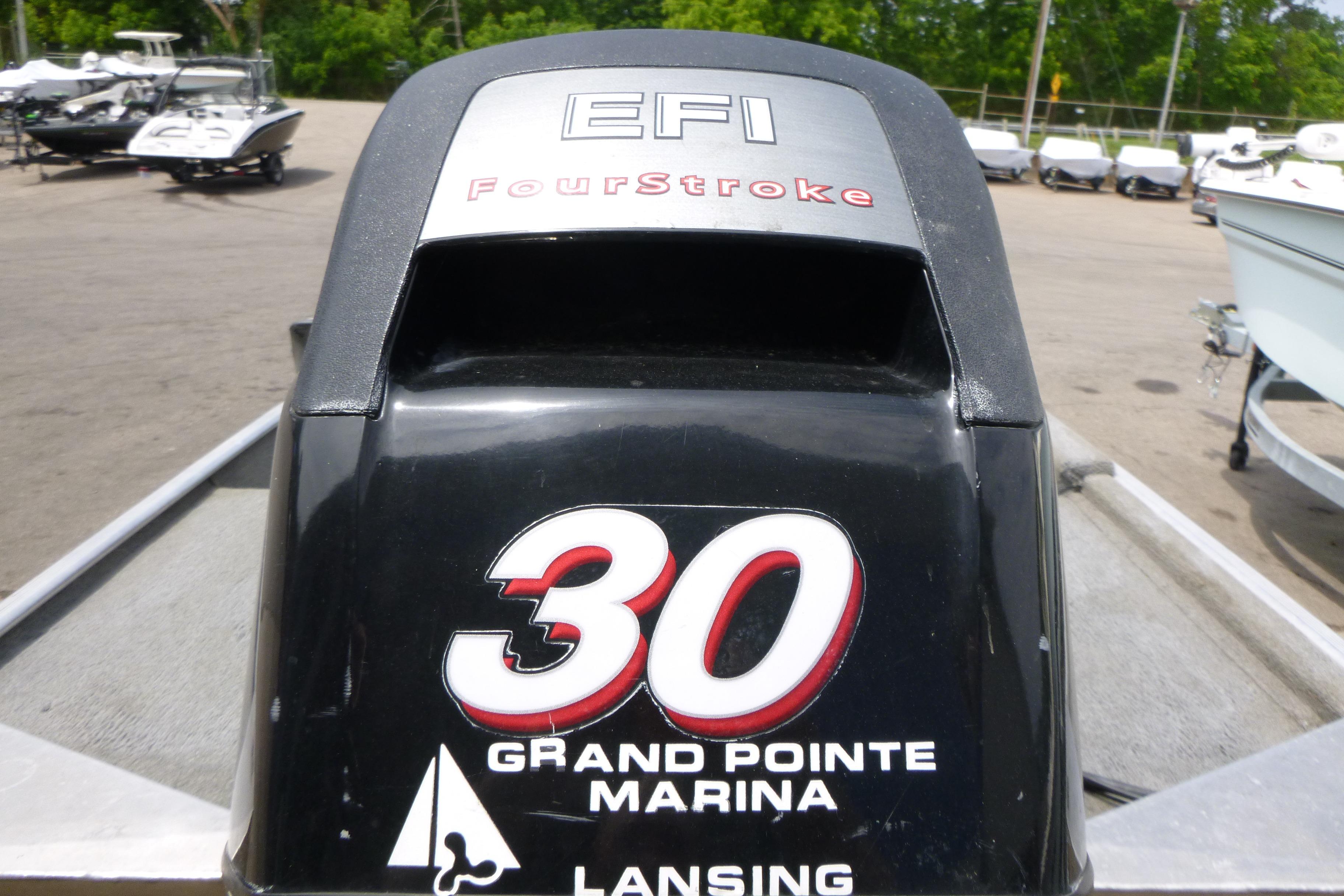 EFI FourStroke engine on a 2011 Tracker Pro Angler 16 at Grand Pointe Marina.