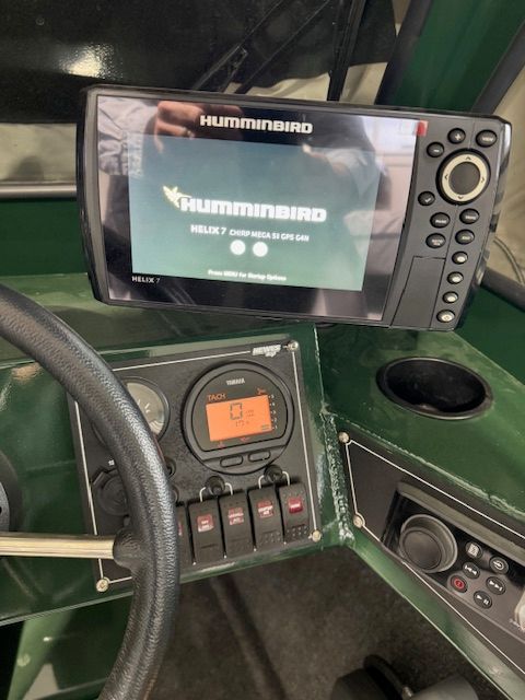 Hewescraft 180 Sportsman 2023 with Humminbird Helix 7 GPS.
