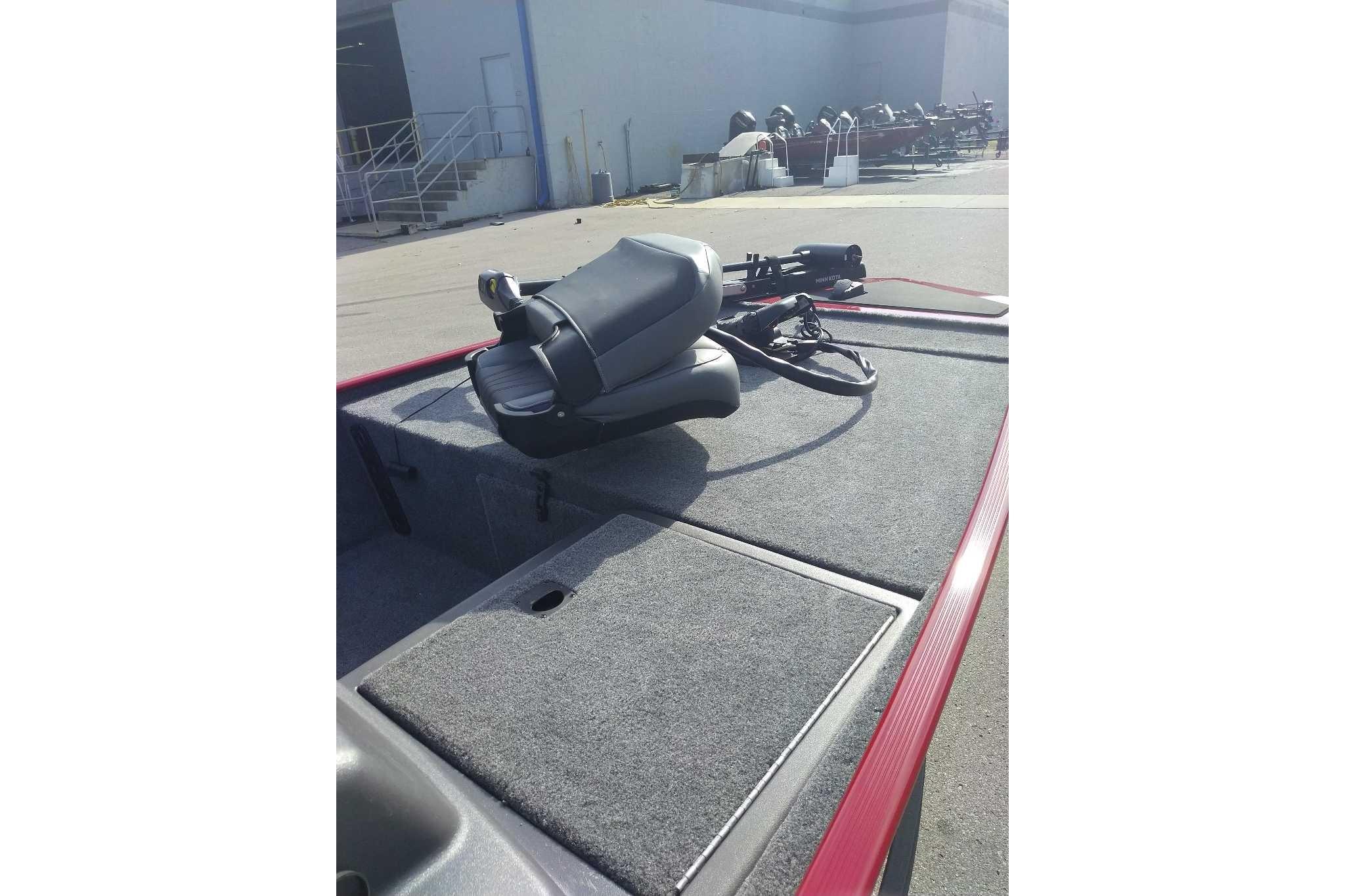 2026 Tracker Bass Tracker Classic XL boat deck with seating and equipment.