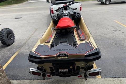 2025 Sea-Doo RXT-X 325 on trailer, rear view, parked in lot.