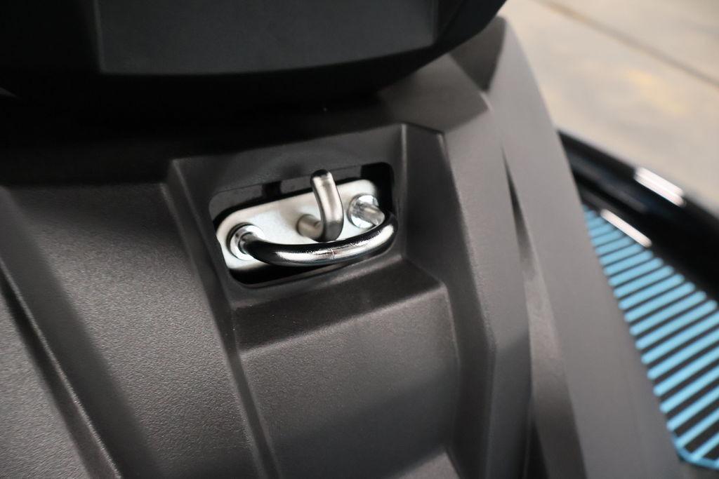 Close-up of 2026 Yamaha WaveRunner VX Deluxe tow hook detail.