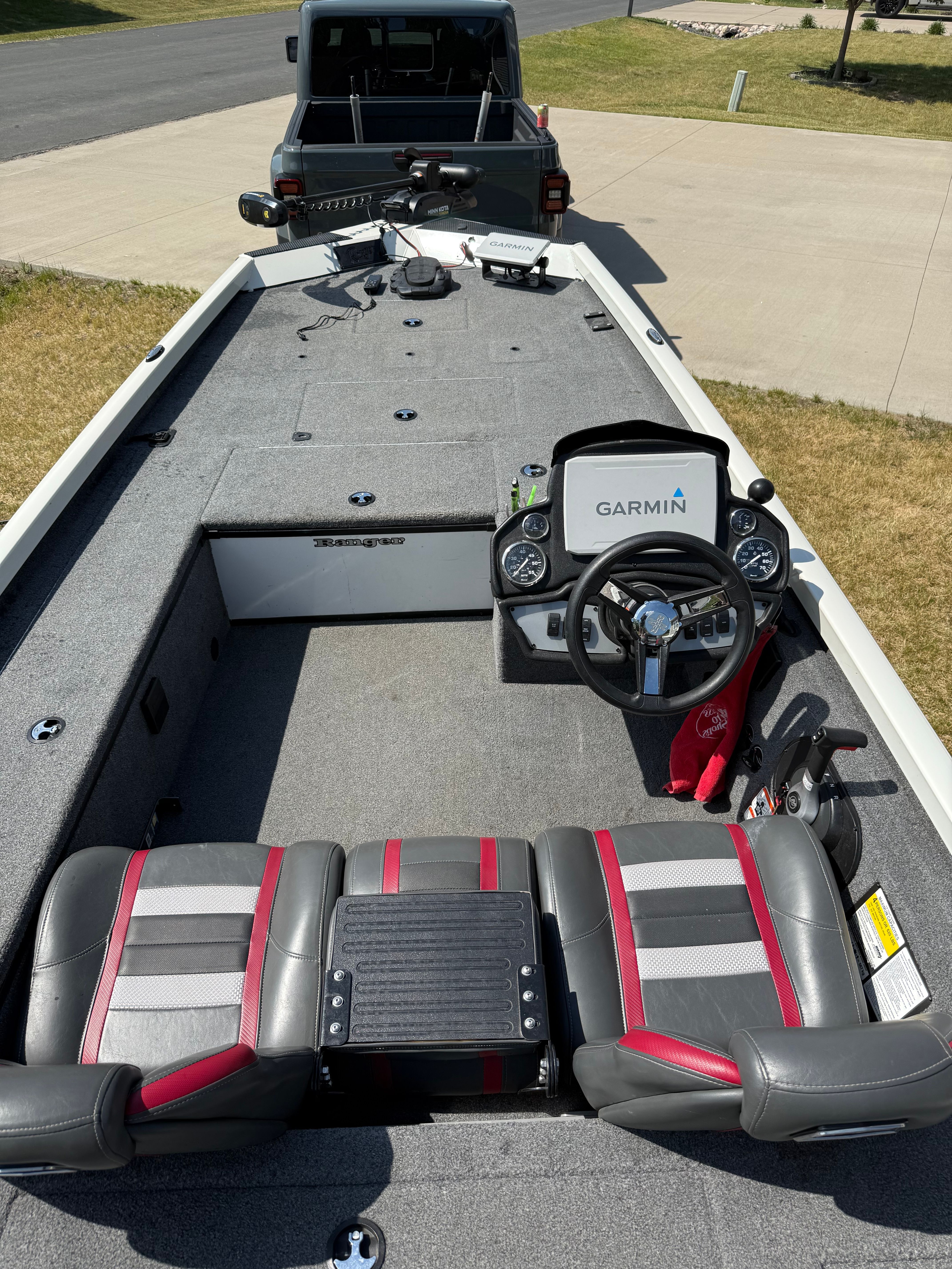 2022 Ranger RT188C boat with Garmin navigation system.