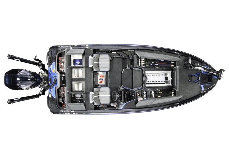 Manufacturer Provided Image: Top view of 2026 Skeeter ZXE21 fishing boat with dual seats and storage compartments.