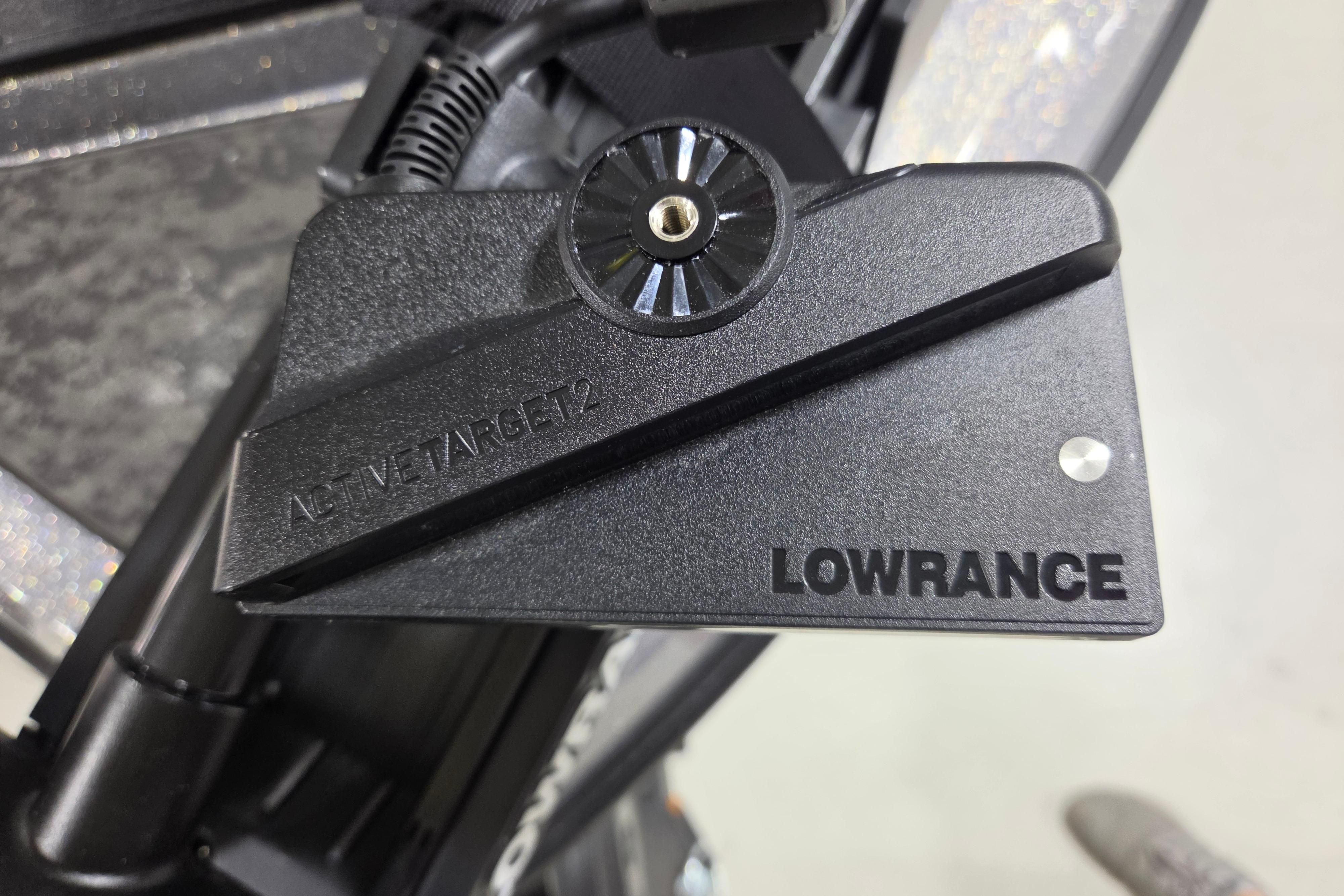 Lowrance Active Target 2 sonar device on Nitro Z19 XL, 2026 model.