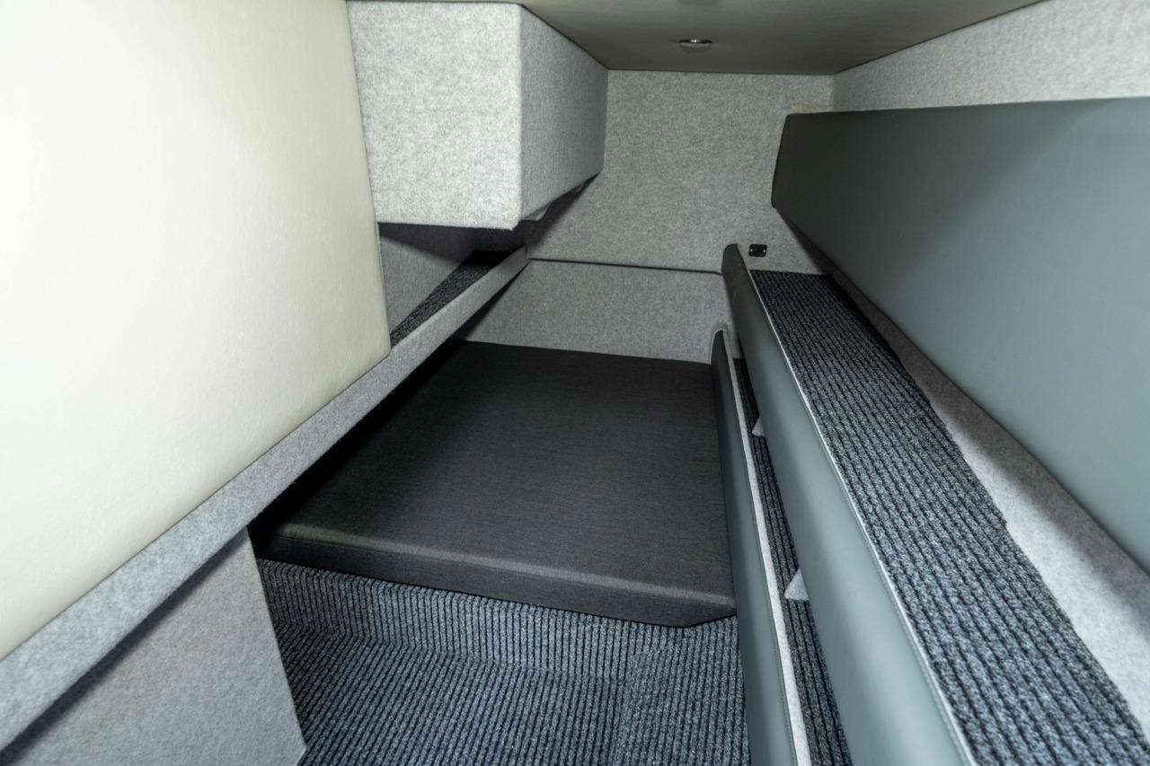 Interior cabin of 2025 Makaira Gen 3 36, featuring modern design and comfortable seating.