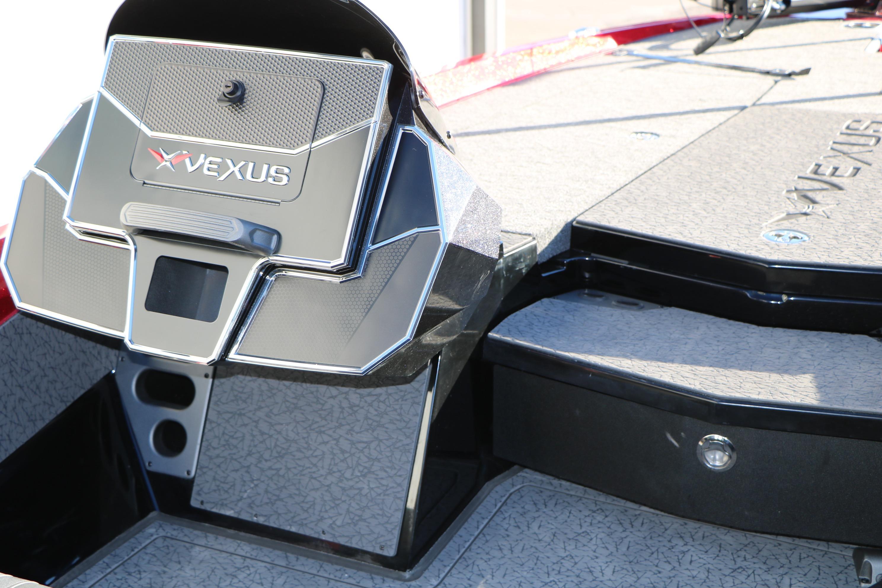 2026 Vexus VXs21 boat interior with sleek design and textured flooring.