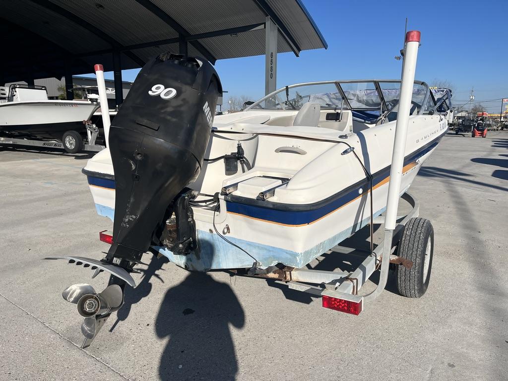 2004 Bayliner 175 boat with outboard motor on trailer.