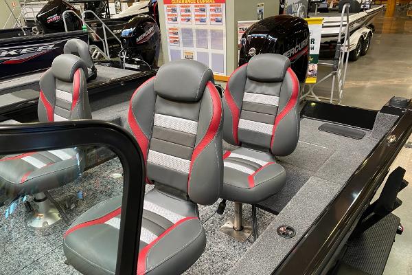 2025 Ranger VS1682SC Angler boat interior with stylish seating and modern design.