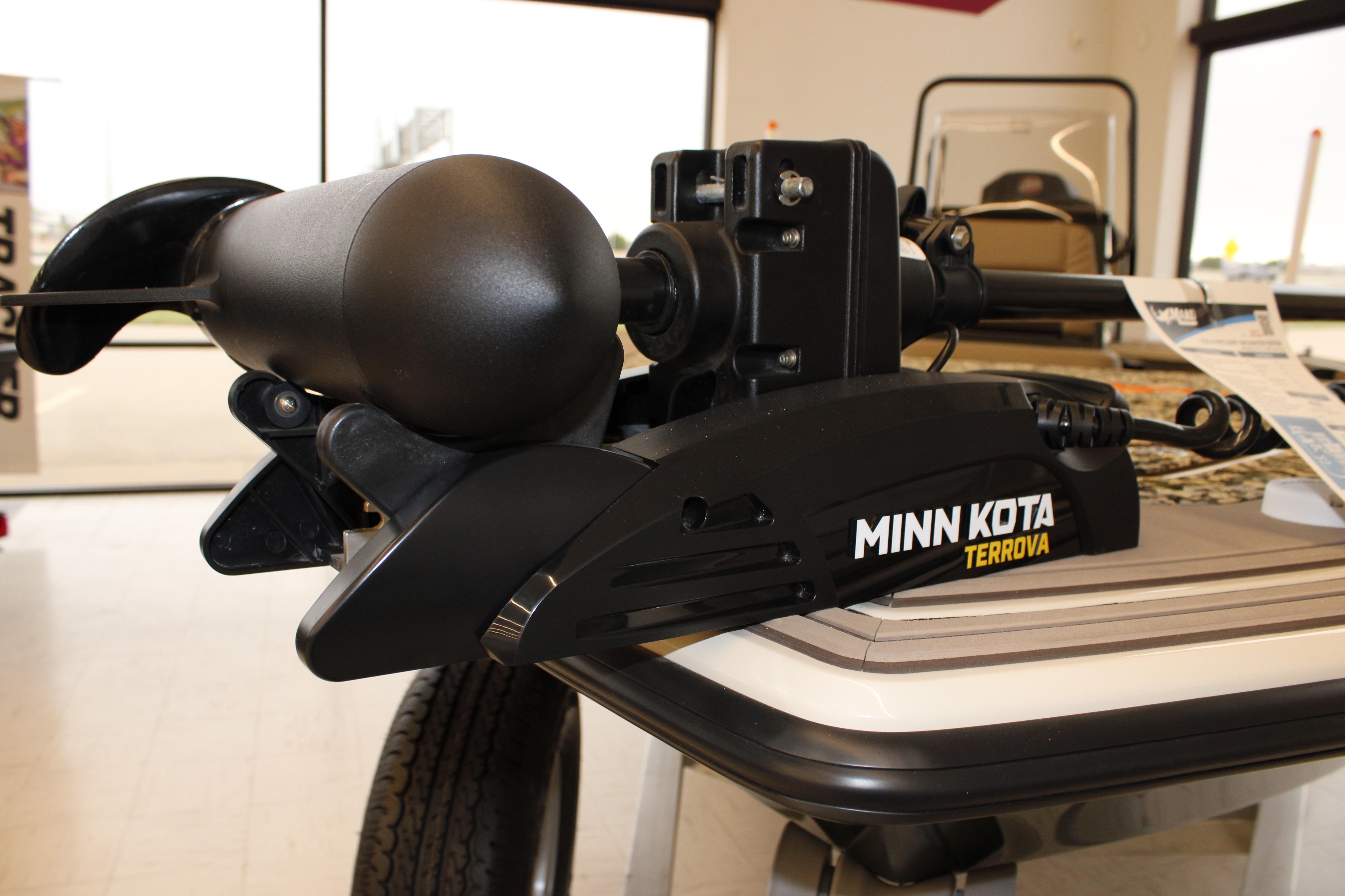 Minn Kota Terrova motor on 2026 Mako 18 Pro Skiff Backwater Edition boat.