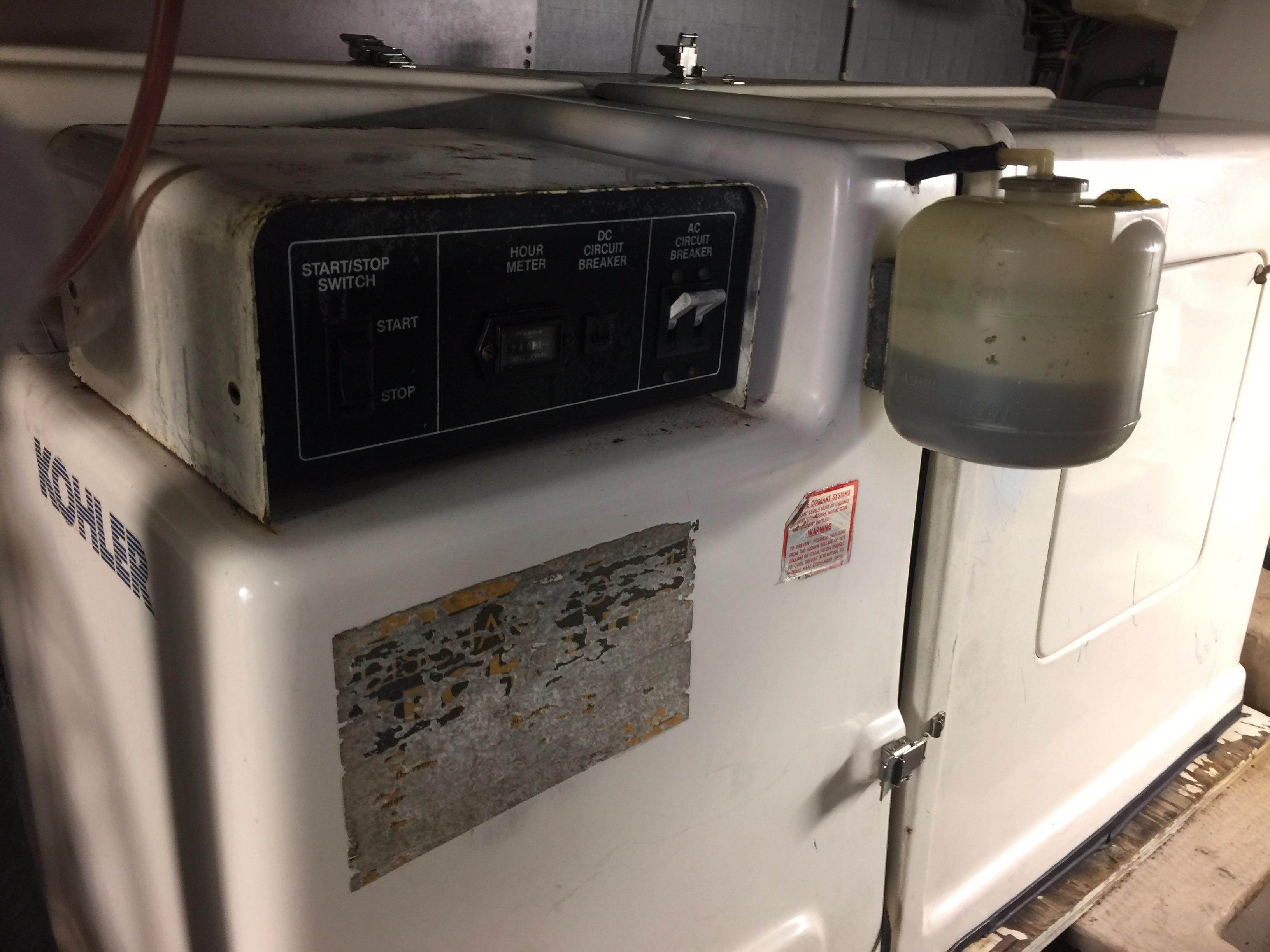 Kohler Generator in 1989 Viking 41 Sportfish Convertible.