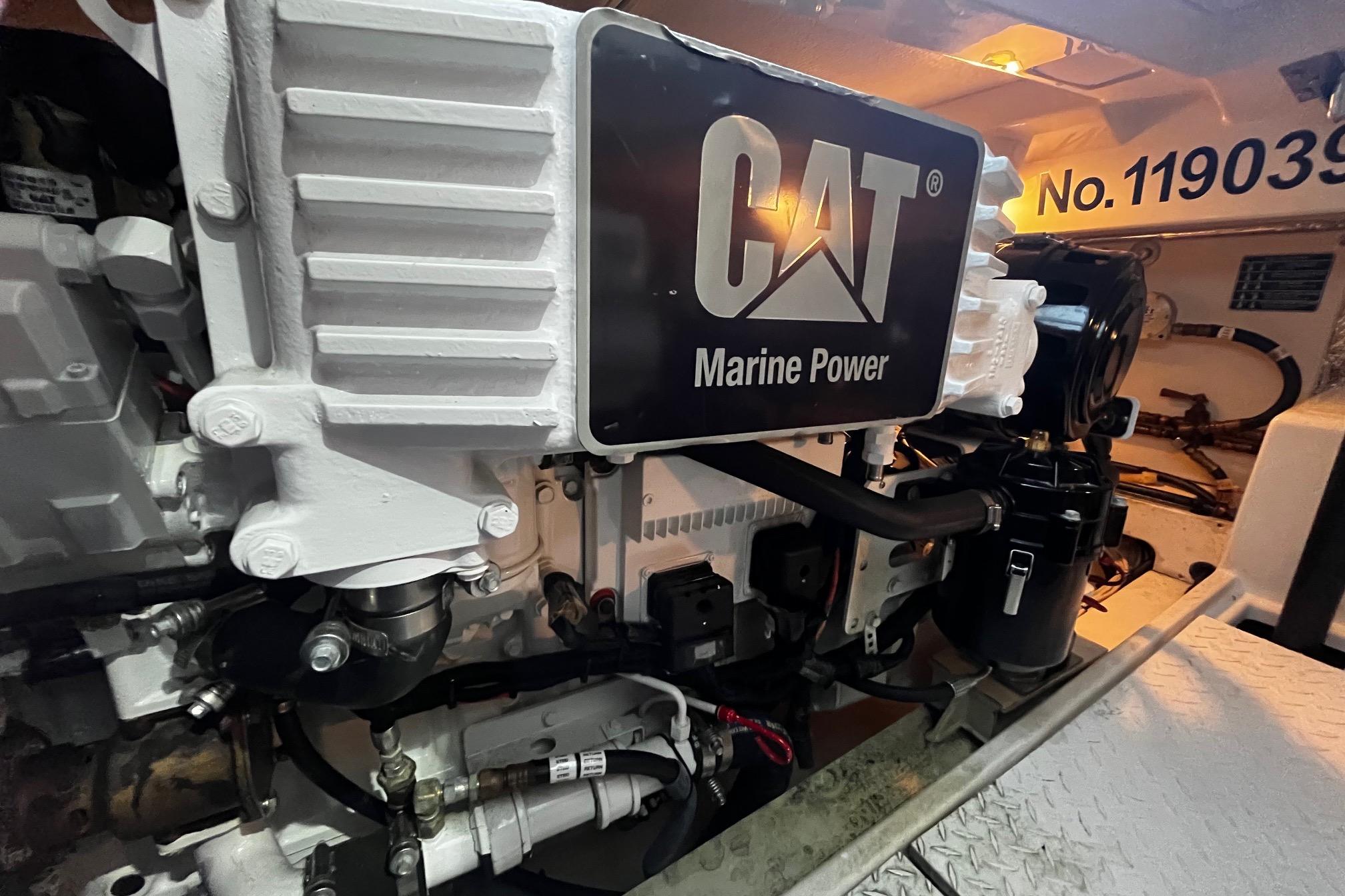 CAT Marine Power engine in a 2007 Rampage 38 Express boat.