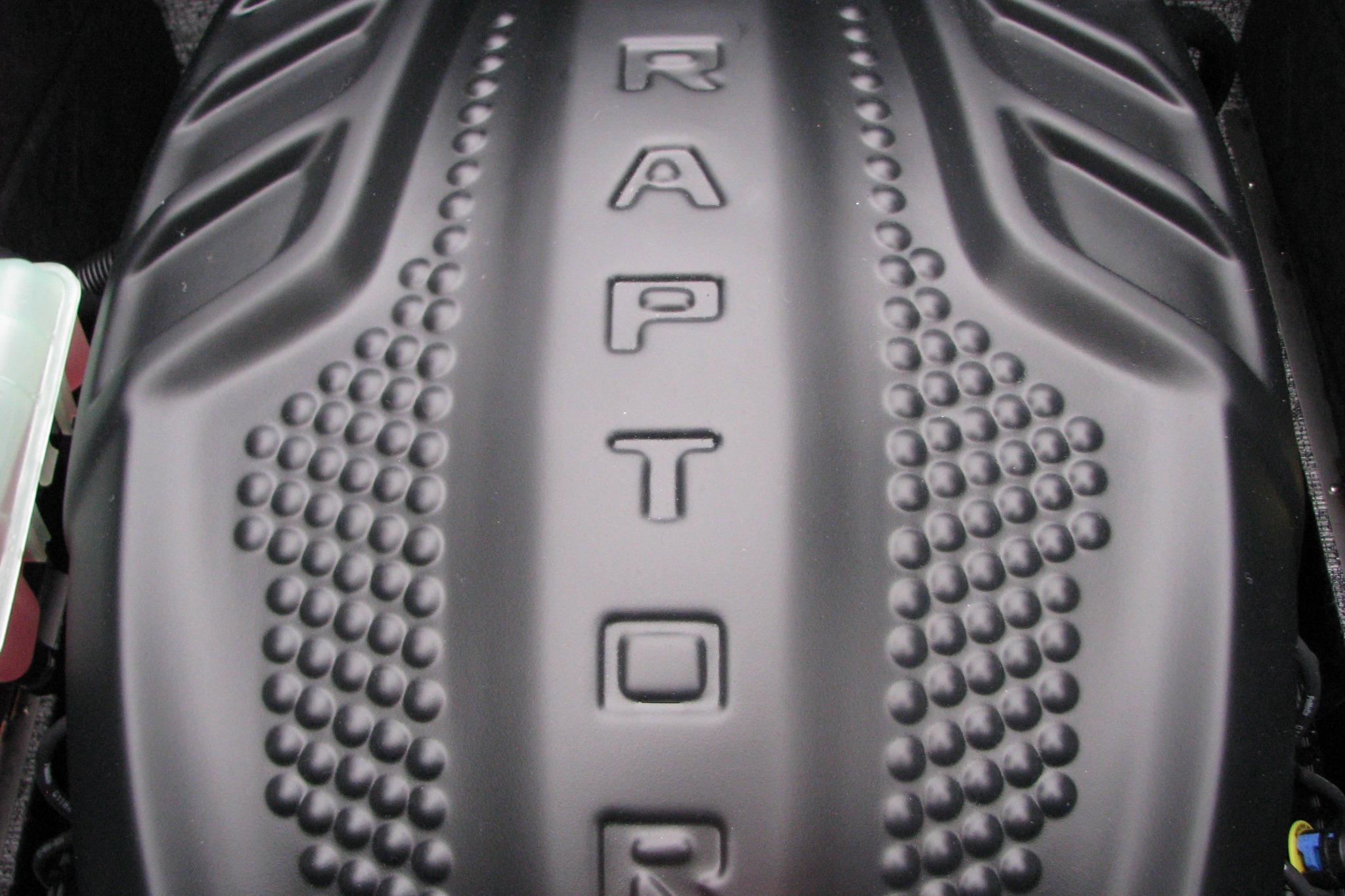 Close-up of a 2026 MB B52-23 Classic LIMITED engine cover with "RAPTOR" text.
