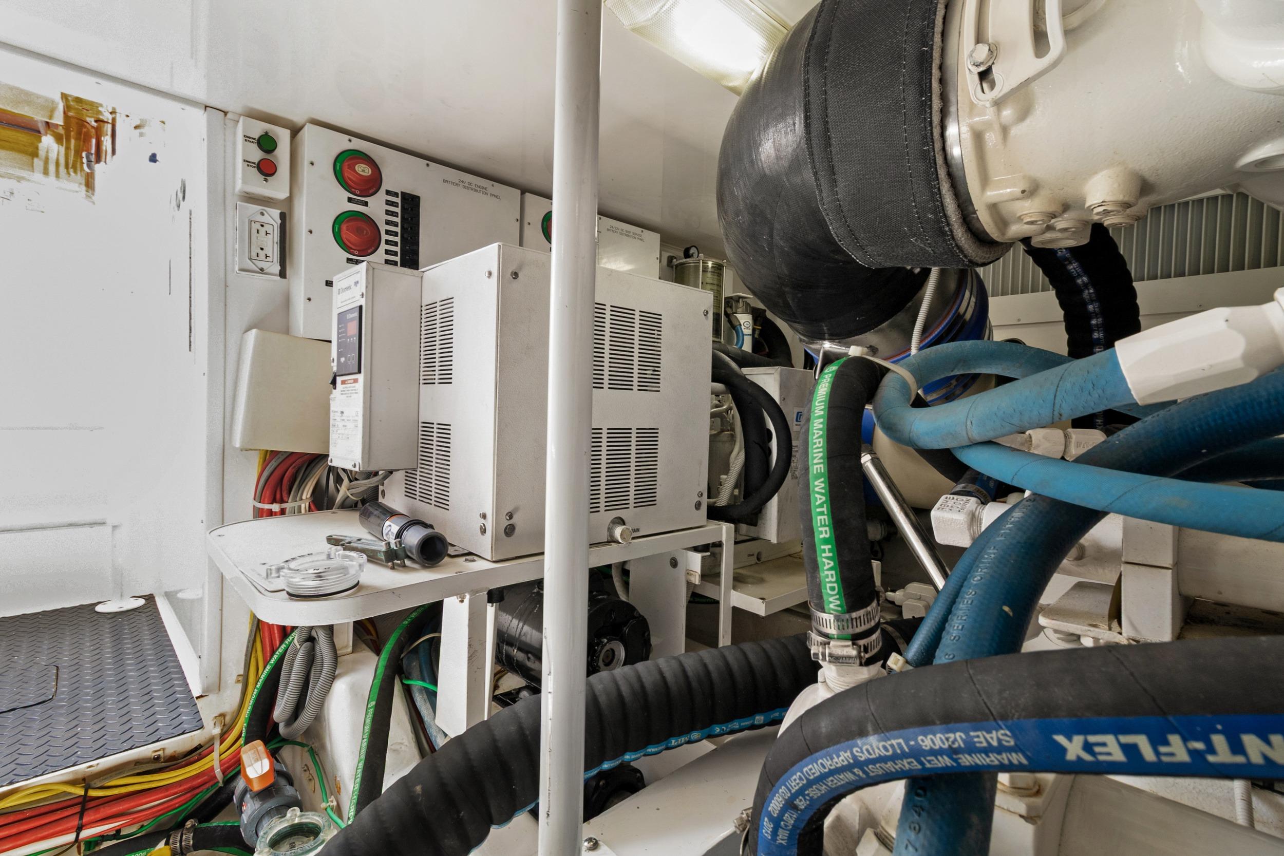 Engine room aft port side ac units and Eskimo ice maker