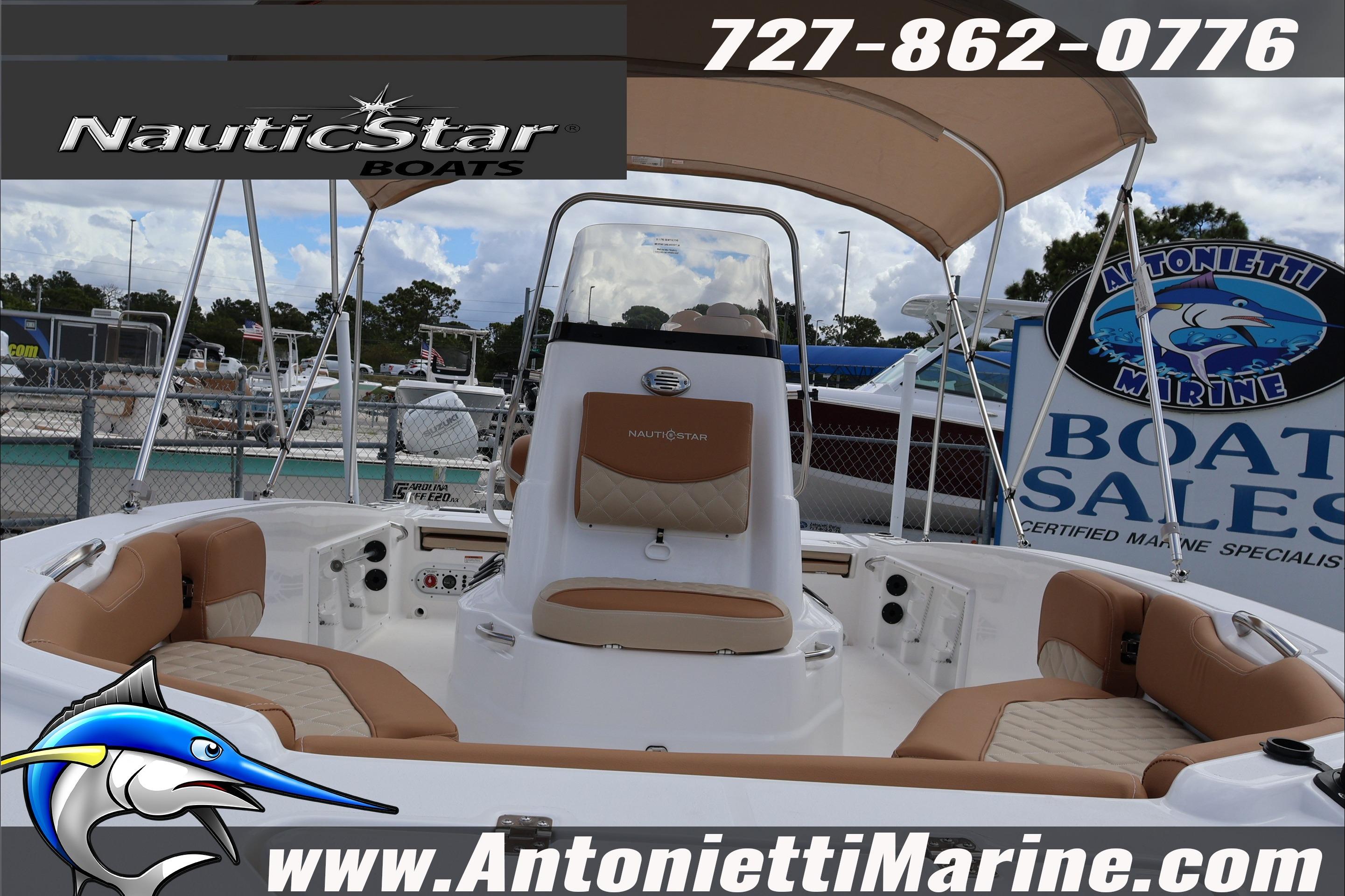 2026 NauticStar 191 Hybrid boat interior at Antonietti Marine sales.