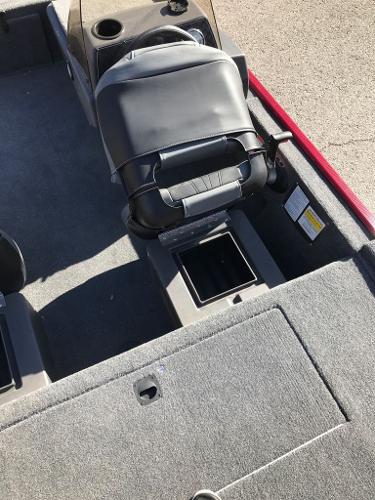2025 Tracker Bass Tracker Classic XL boat interior with seating and storage compartments.