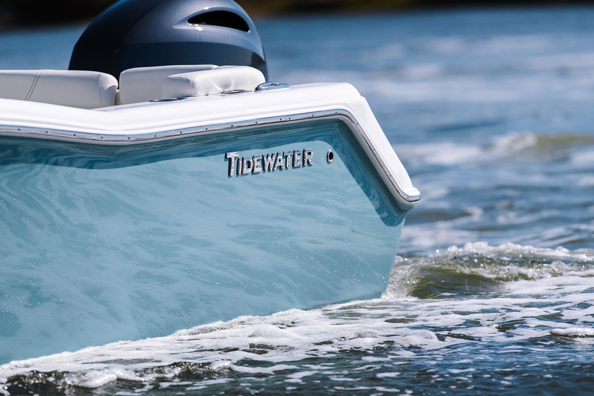 2026 Tidewater 220 LXF boat on the water.