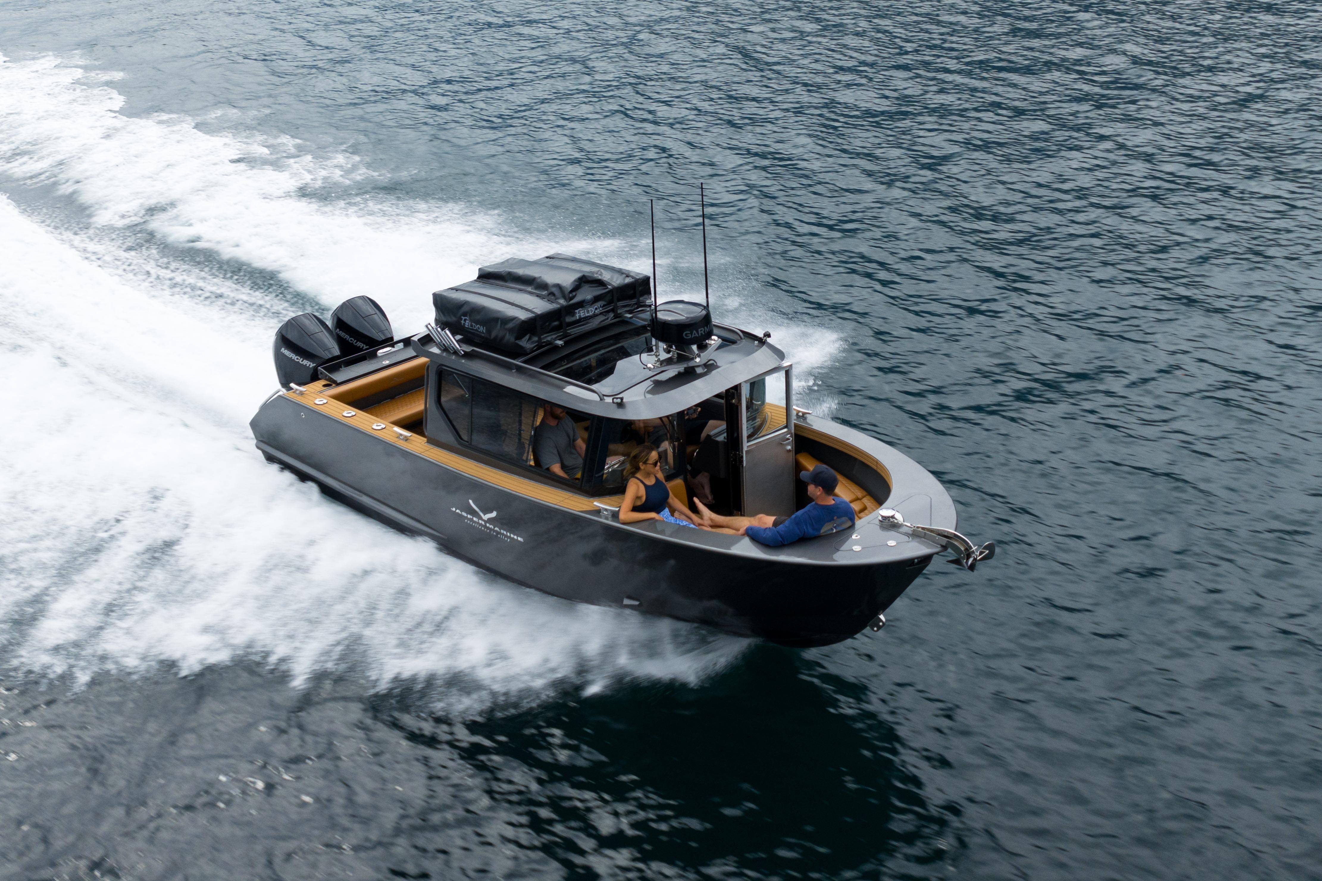 Jasper Marine Defender 22, 2026, cruising swiftly on the water.
