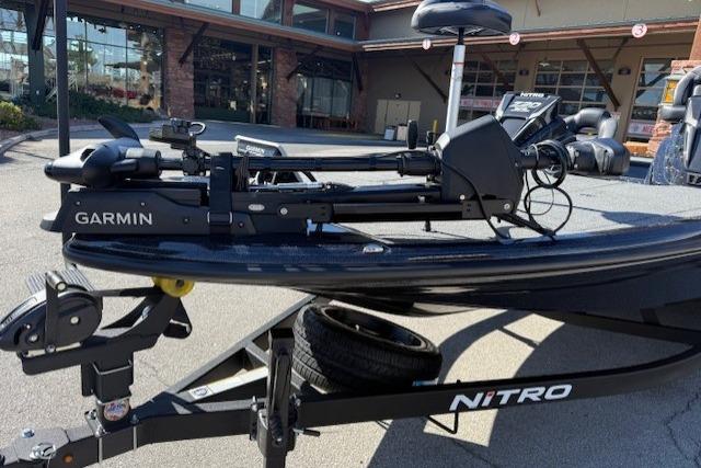 2026 Nitro Z20 XL Pro boat with Garmin equipment on a trailer.