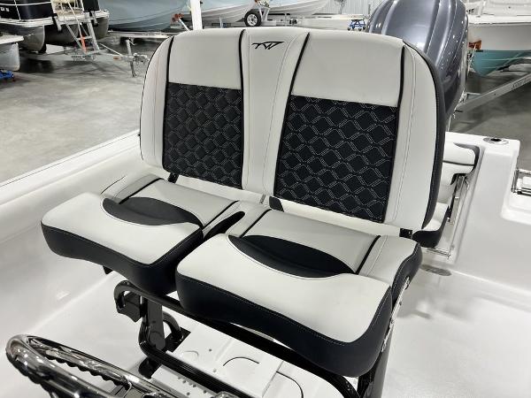 Seats in 2023 Tidewater 232 CC Adventure boat.