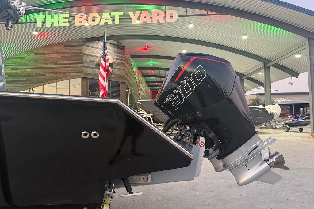 2019 Metal Shark 28 CC boat with Racing 300 engine at The Boat Yard.