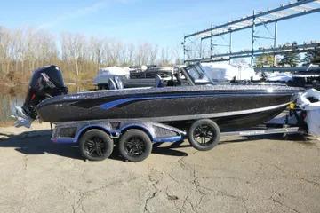 2026 Ranger 621FS Cup Equipped boat on trailer, parked outdoors.