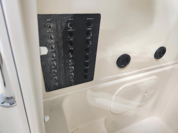 Control panel on 2025 Pathfinder 2400 Open boat interior.