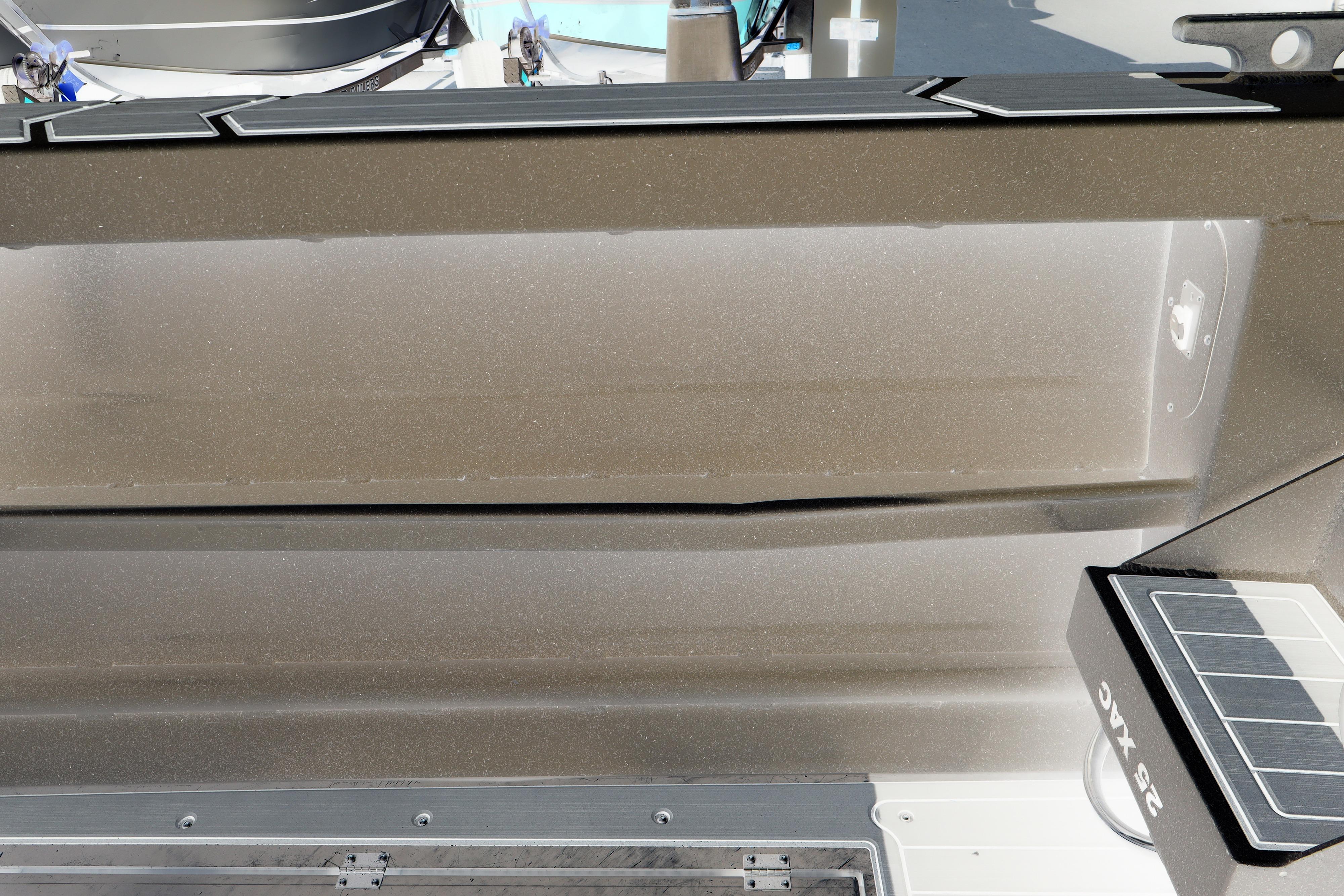 Interior view of 2026 KingFisher 25 XAC boat, showcasing sleek design and modern features.