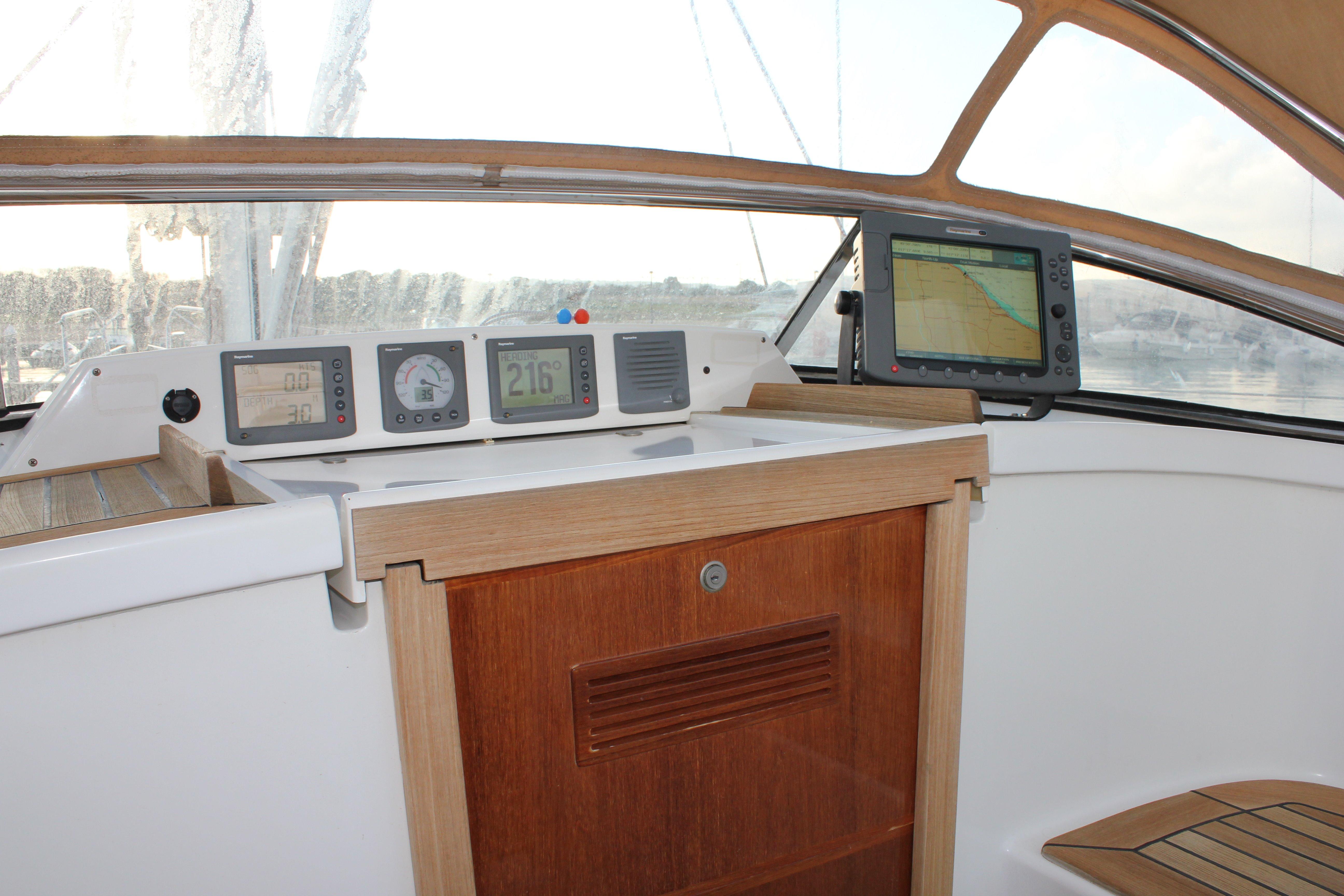 Navigation system on a 2006 Contest 45CS yacht.