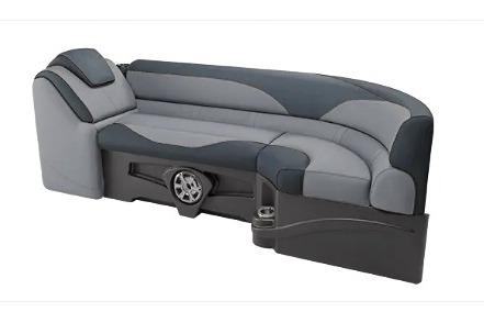 2027 Avalon LSZ Quad Lounge Shift 23 boat seating with integrated speaker and cup holder.