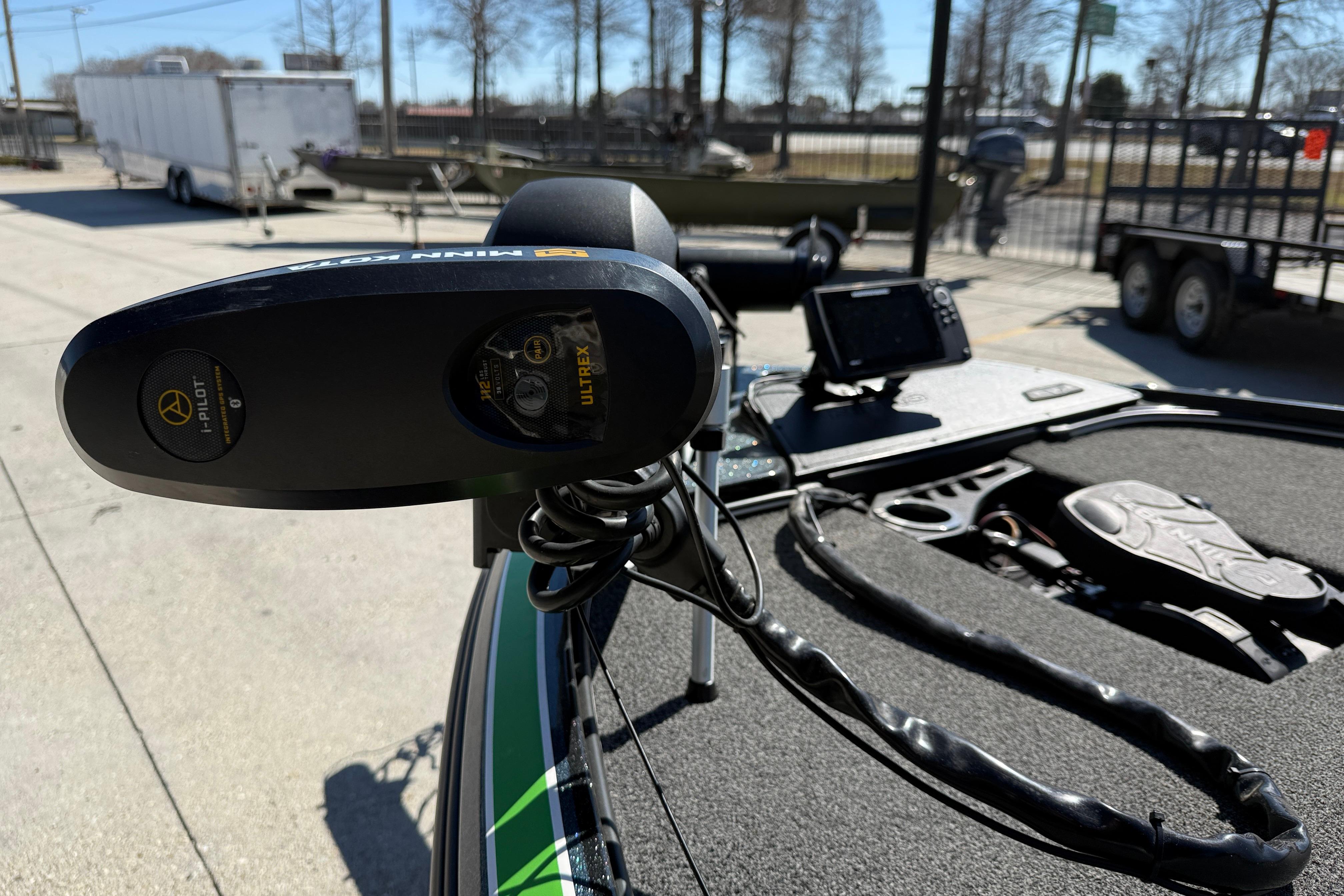 2020 Nitro Z20 boat with Minn Kota Ultrex trolling motor and i-Pilot system.