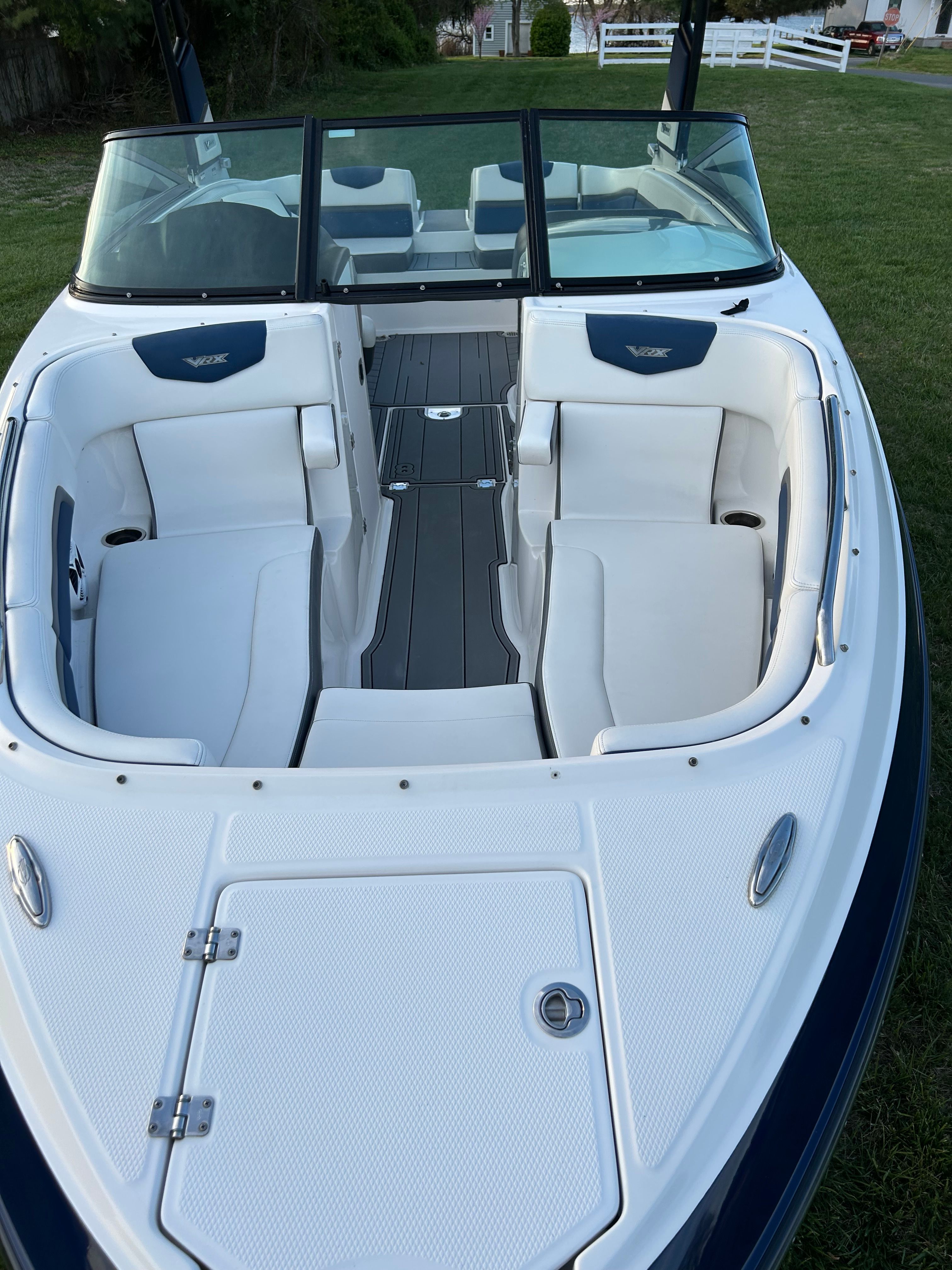 2015 Chaparral Vortex 243 VRX boat with white interior.