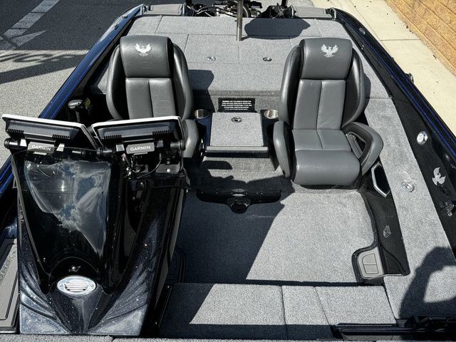 2024 Phoenix Bass Boats 20 XE interior with dual Garmin displays and sleek seating.