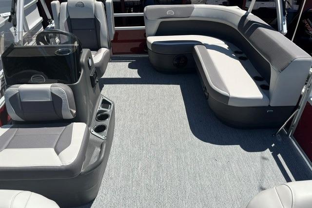 2026 Sun Tracker Bass Buggy 16 XL Select pontoon boat interior with spacious seating.