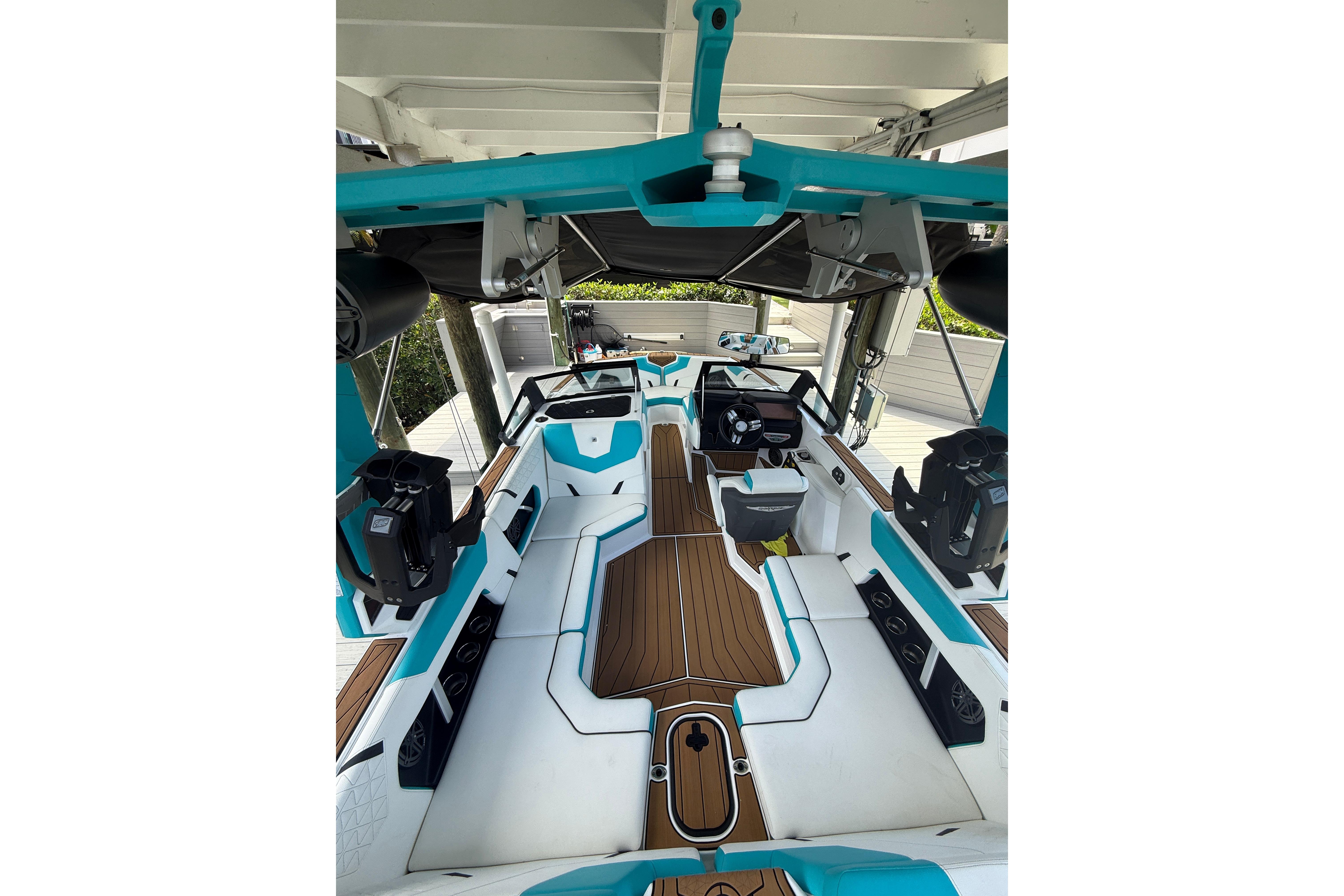 2024 Nautique Super Air Nautique GS20 interior with sleek design and modern features.