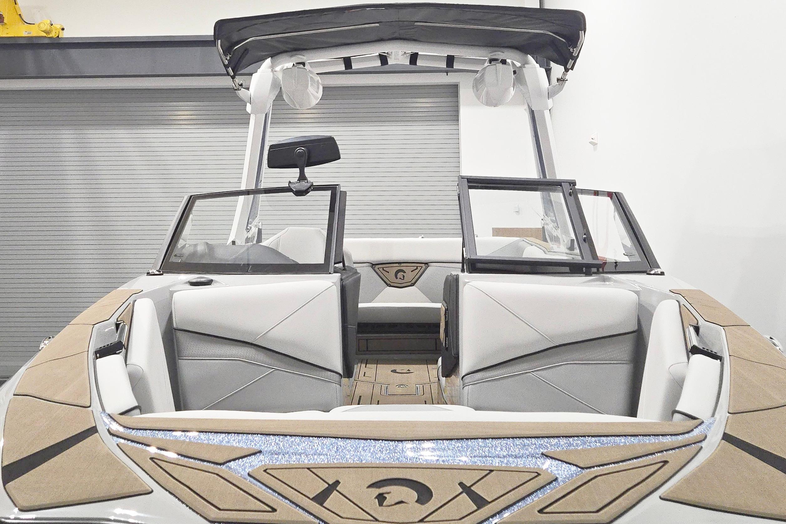 2026 Centurion Nv243 boat interior with sleek design and modern seating arrangement.