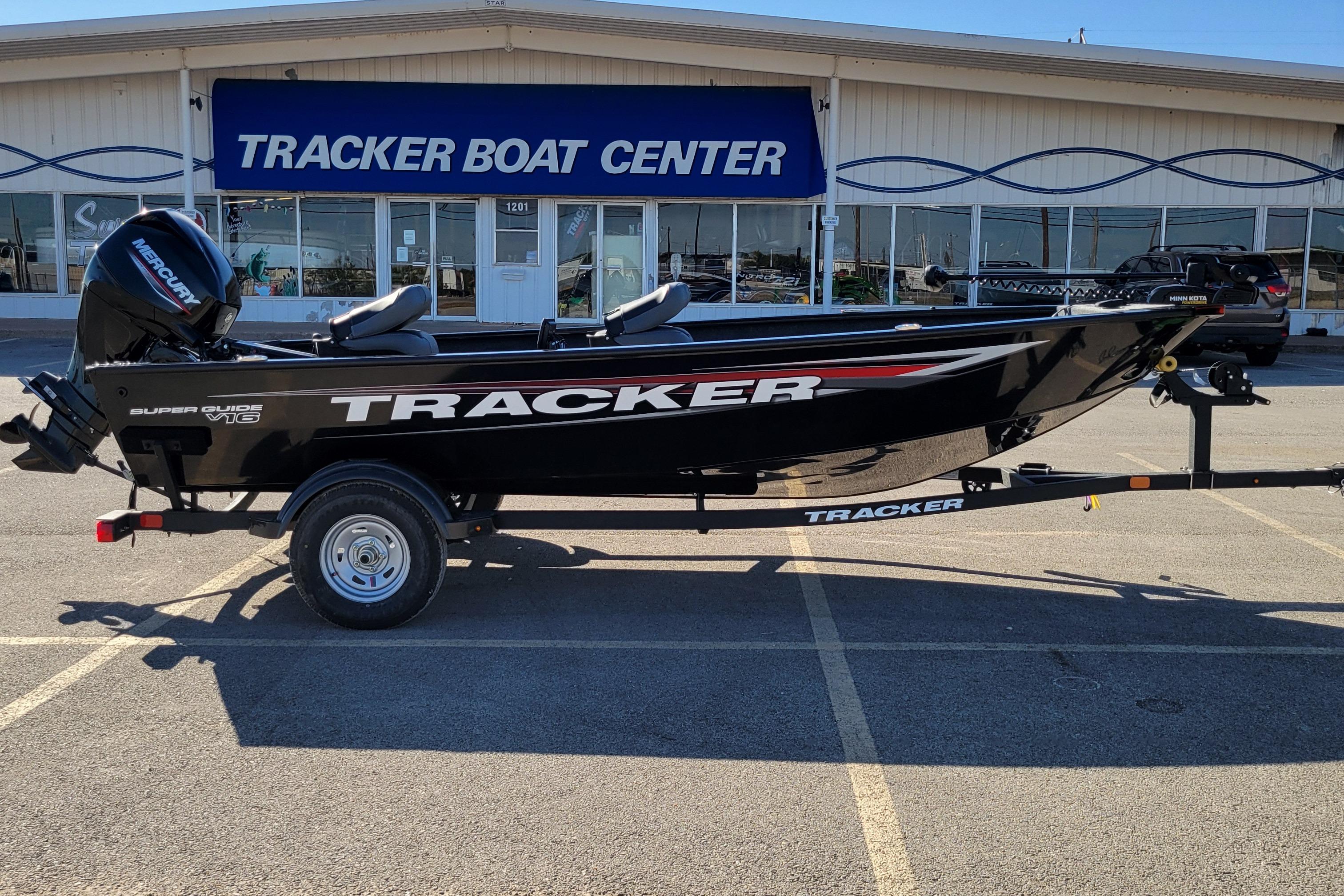 2026 Tracker Super Guide V-16 T boat at Tracker Boat Center.