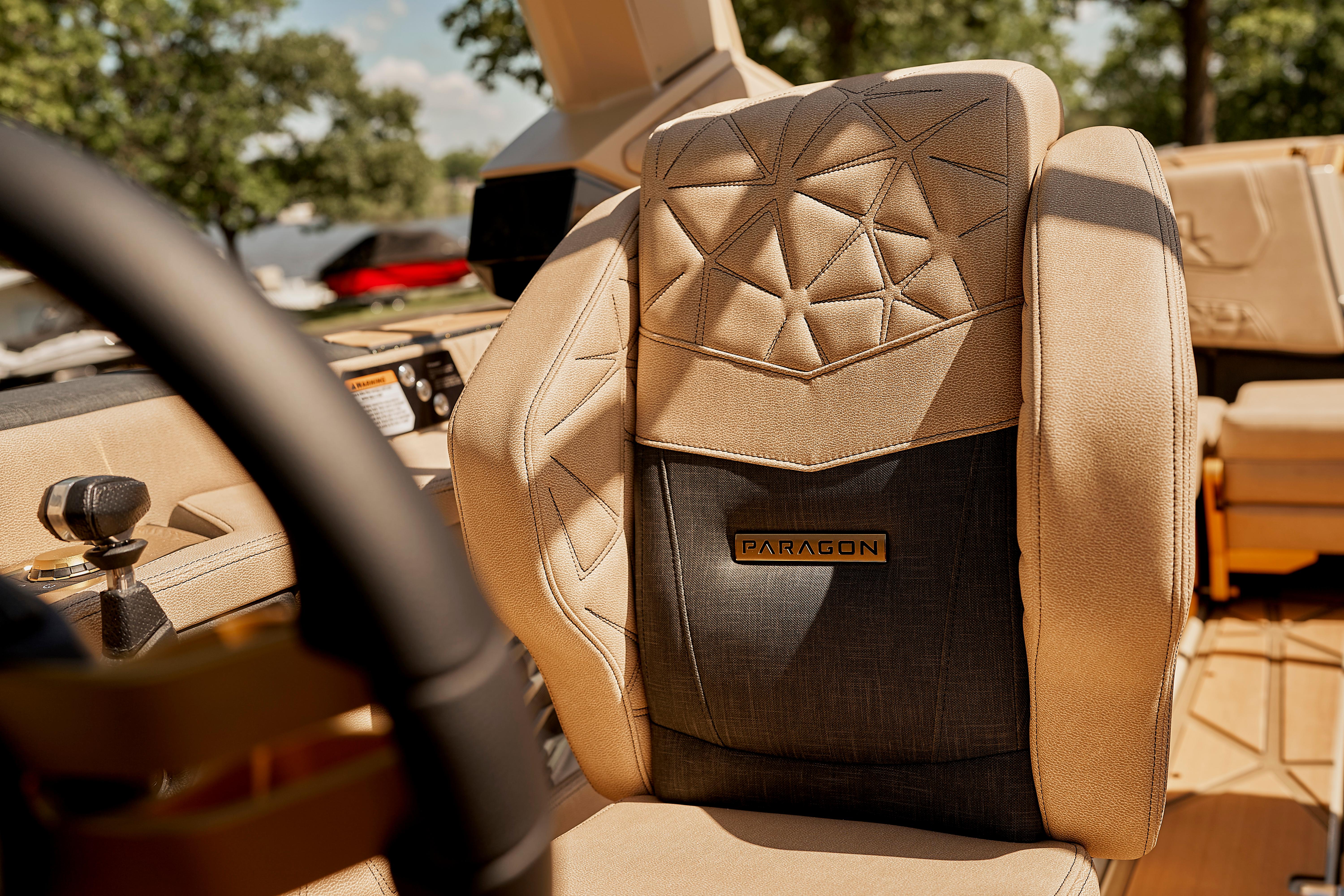 Luxurious interior of 2025 Nautique Super Air Nautique G25 Paragon boat.