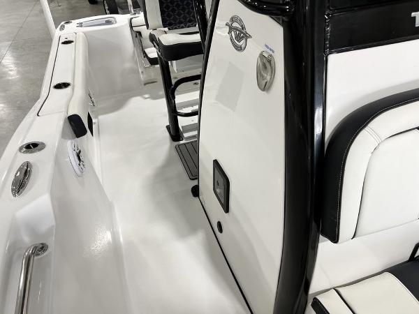 Interior view of the 2023 Tidewater 232 CC Adventure boat.