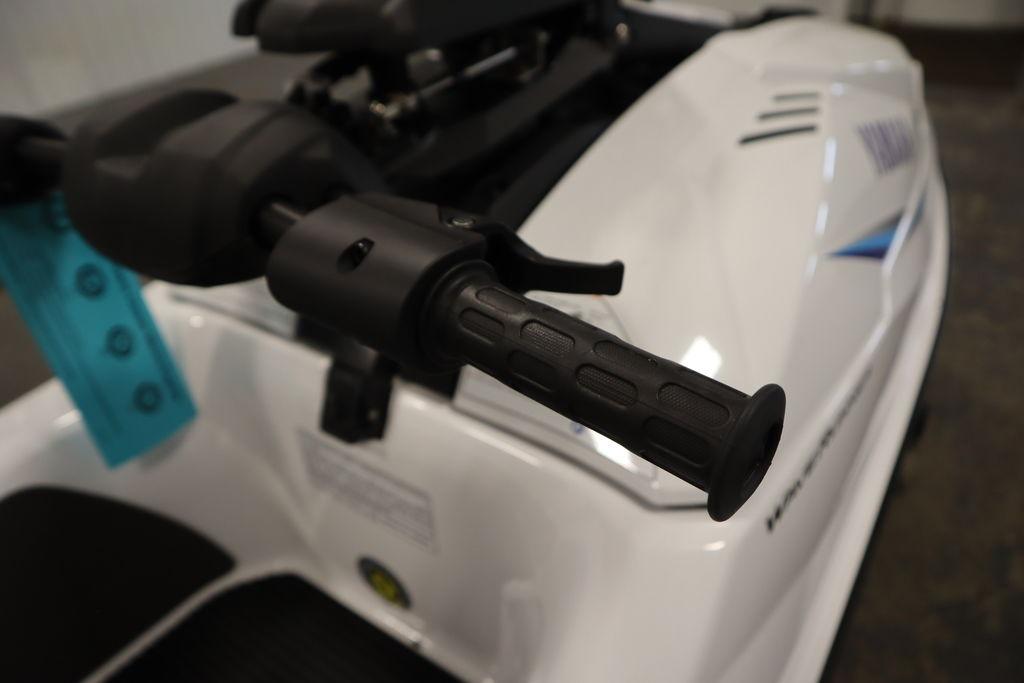 Close-up of 2025 Yamaha WaveRunner SuperJet handlebar grip.