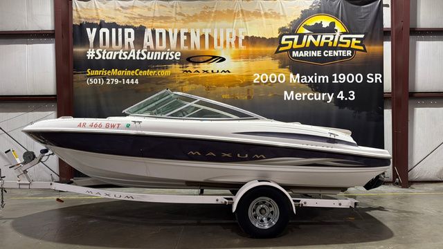2000 Maxum 1900 SR W/ 4.3 Mercury