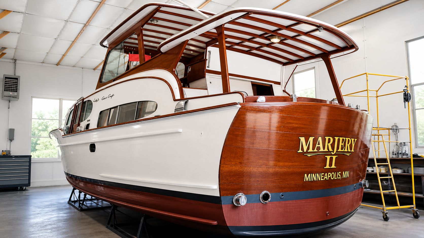 Aft view port side