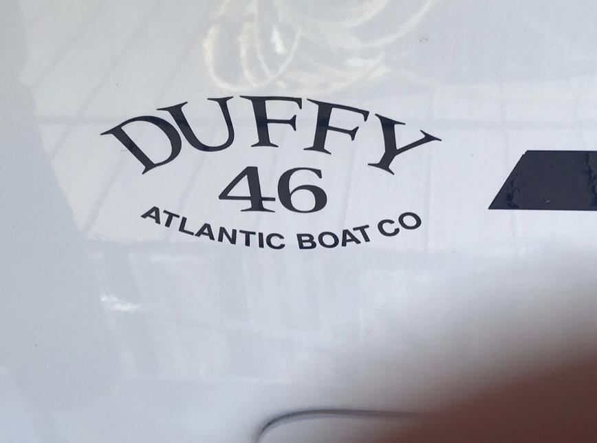 Duffy 46 boat logo from Atlantic Boat Co, 2007 Aft Cabin model.