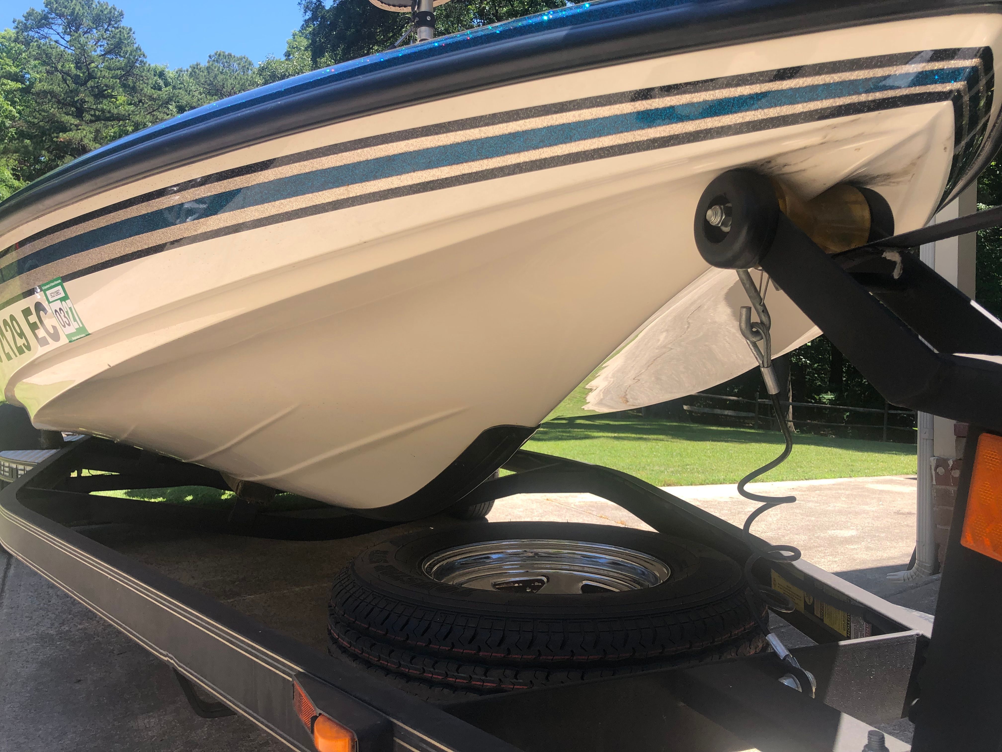 2012 Skeeter ZX190 on a trailer, ready for the water.