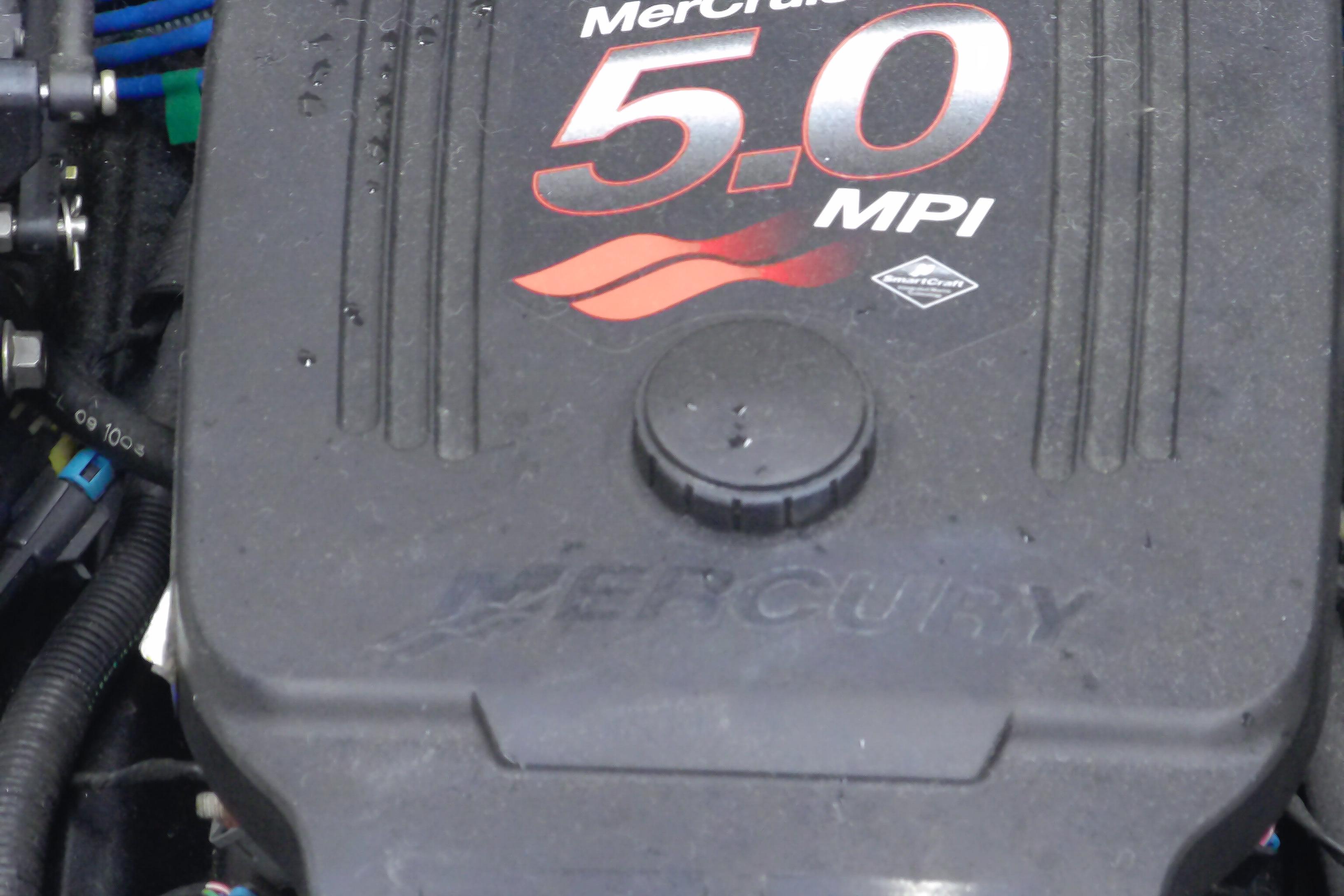 MerCruiser 5.0 MPI engine in 2004 Trophy 2352 Walkaround boat.