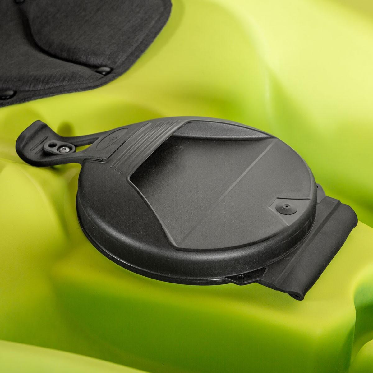 Close-up of the 2023 Ocean Kayak Malibu 9.5 hatch cover.