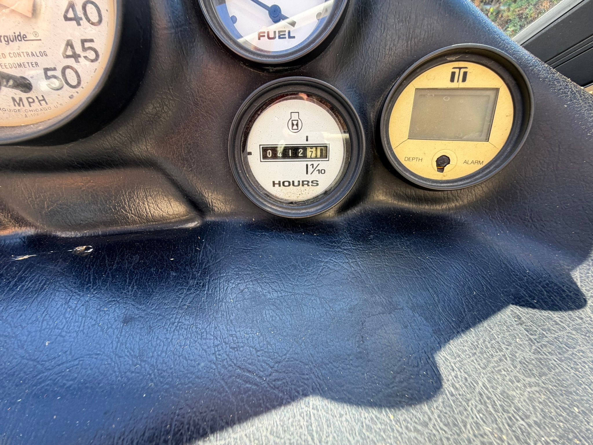 Dashboard of a 1996 Correct Craft Tournament boat.