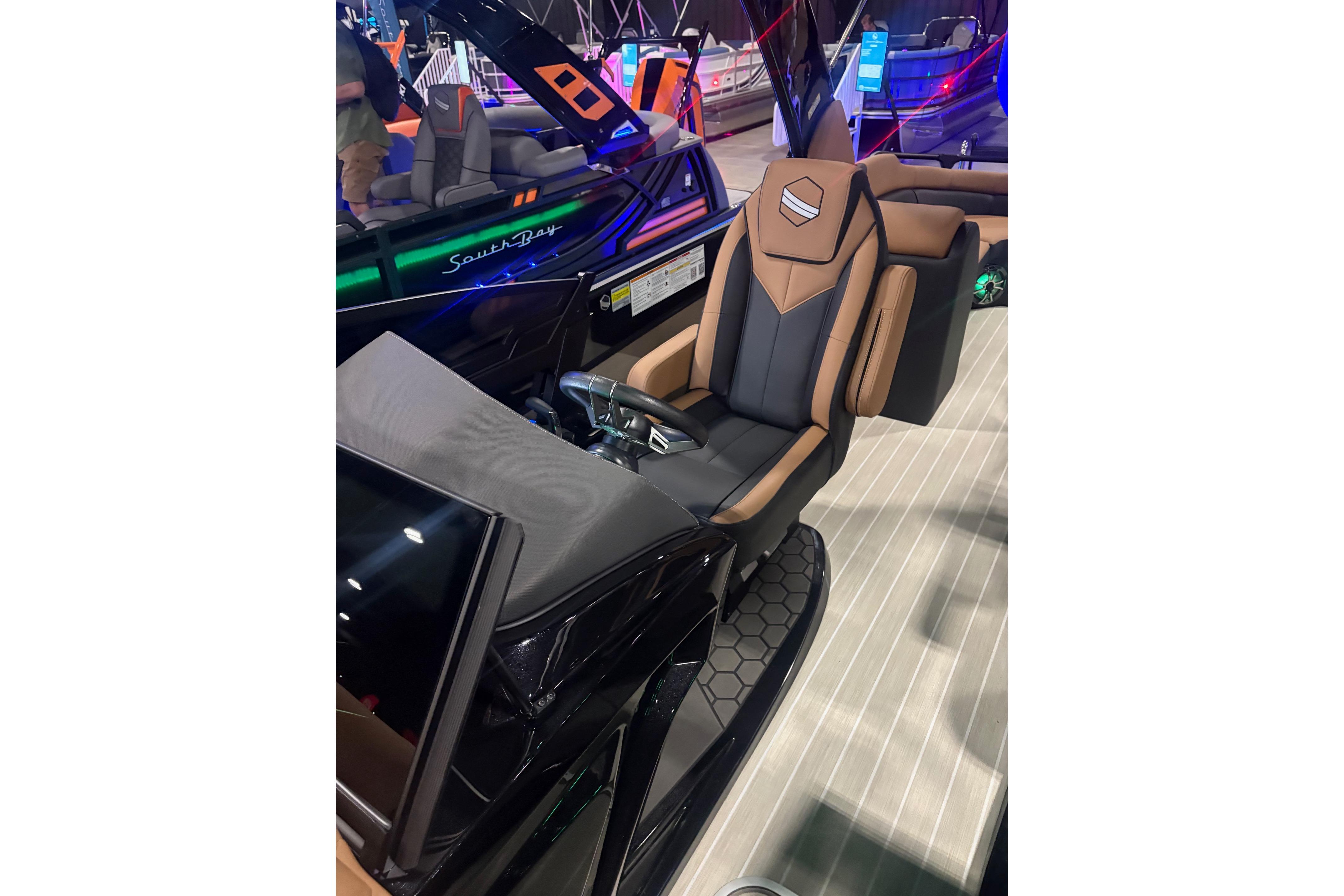 2026 South Bay Sport RS9 DC boat interior with luxurious seating and modern design.