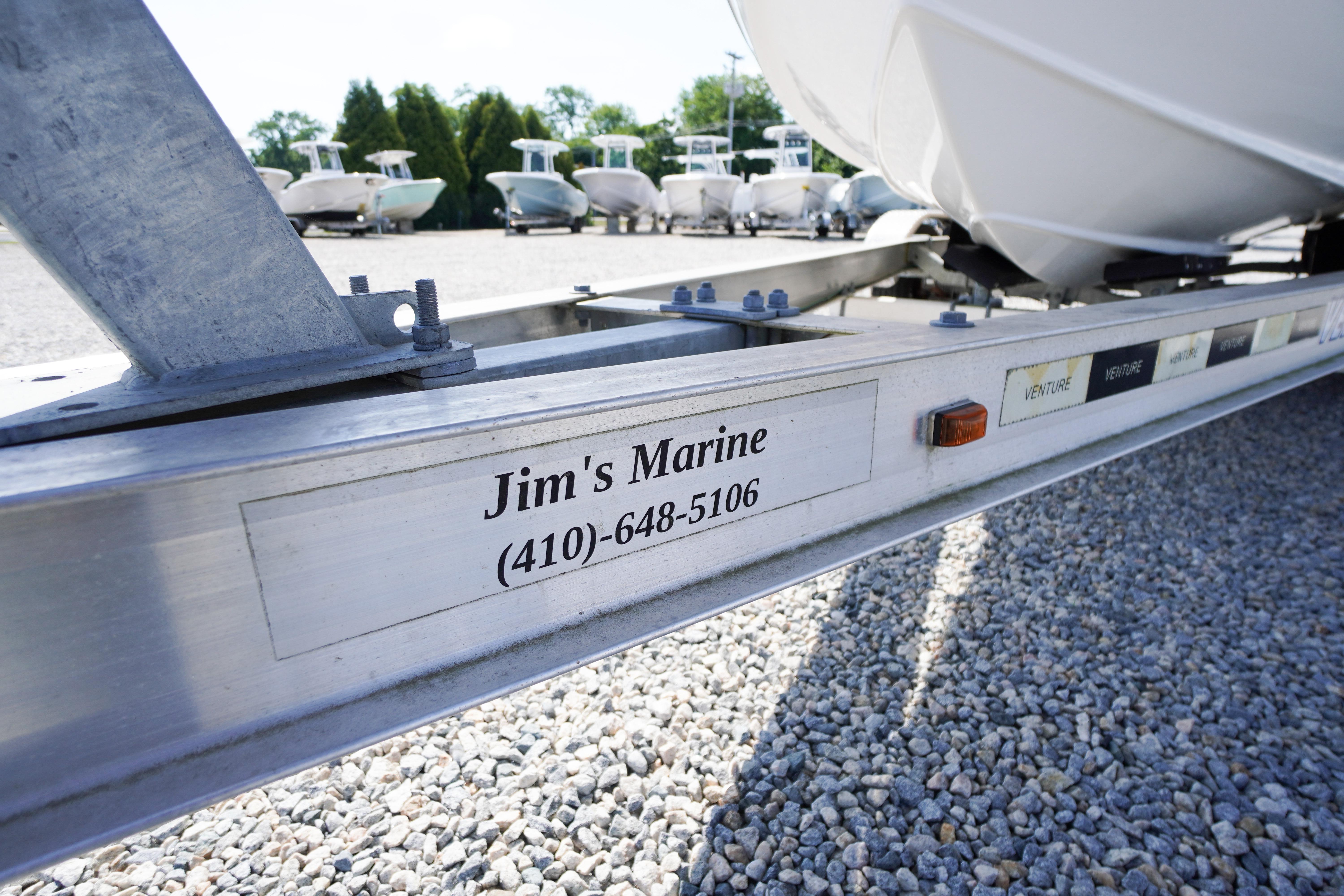 Trailer for 2026 Tidewater 220 CC Adventure at Jim's Marine dealership.